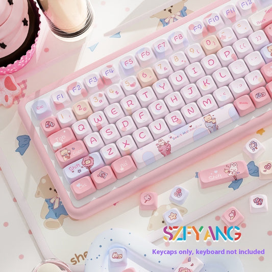 Sweet Cotton Candy Original Key Cap Personality Fit Mechanical Keyboard