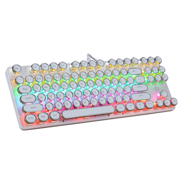 Punk Mechanical Keyboard 87 Keys Game Office