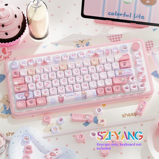 Sweet Cotton Candy Original Key Cap Personality Fit Mechanical Keyboard