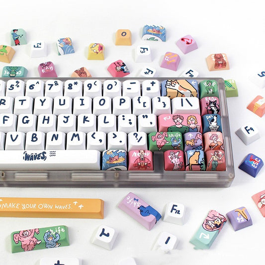 PBT Sublimation Key Cap Mechanical Keyboard