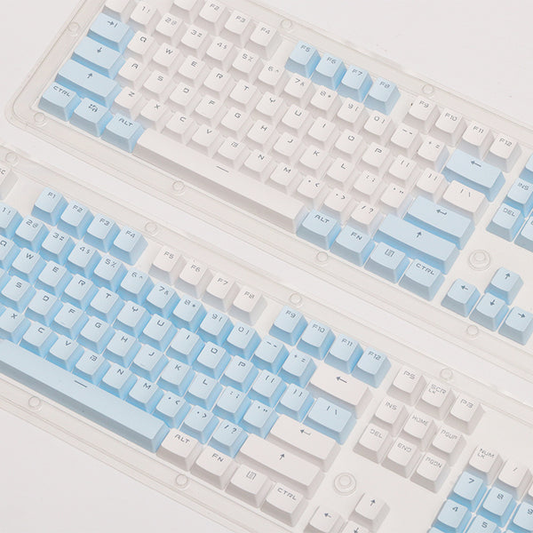 Key Cap 104 Key Mechanical Keyboard Universal OEM Height White Blue